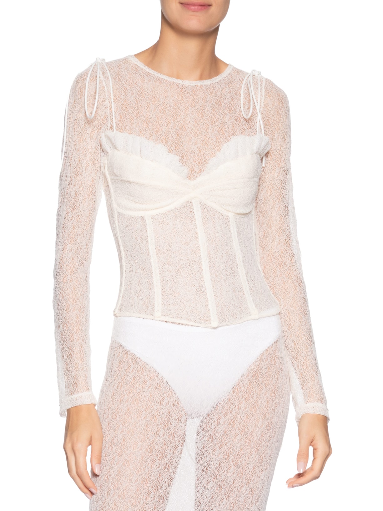 Corset Clara Off White Lo De Lui