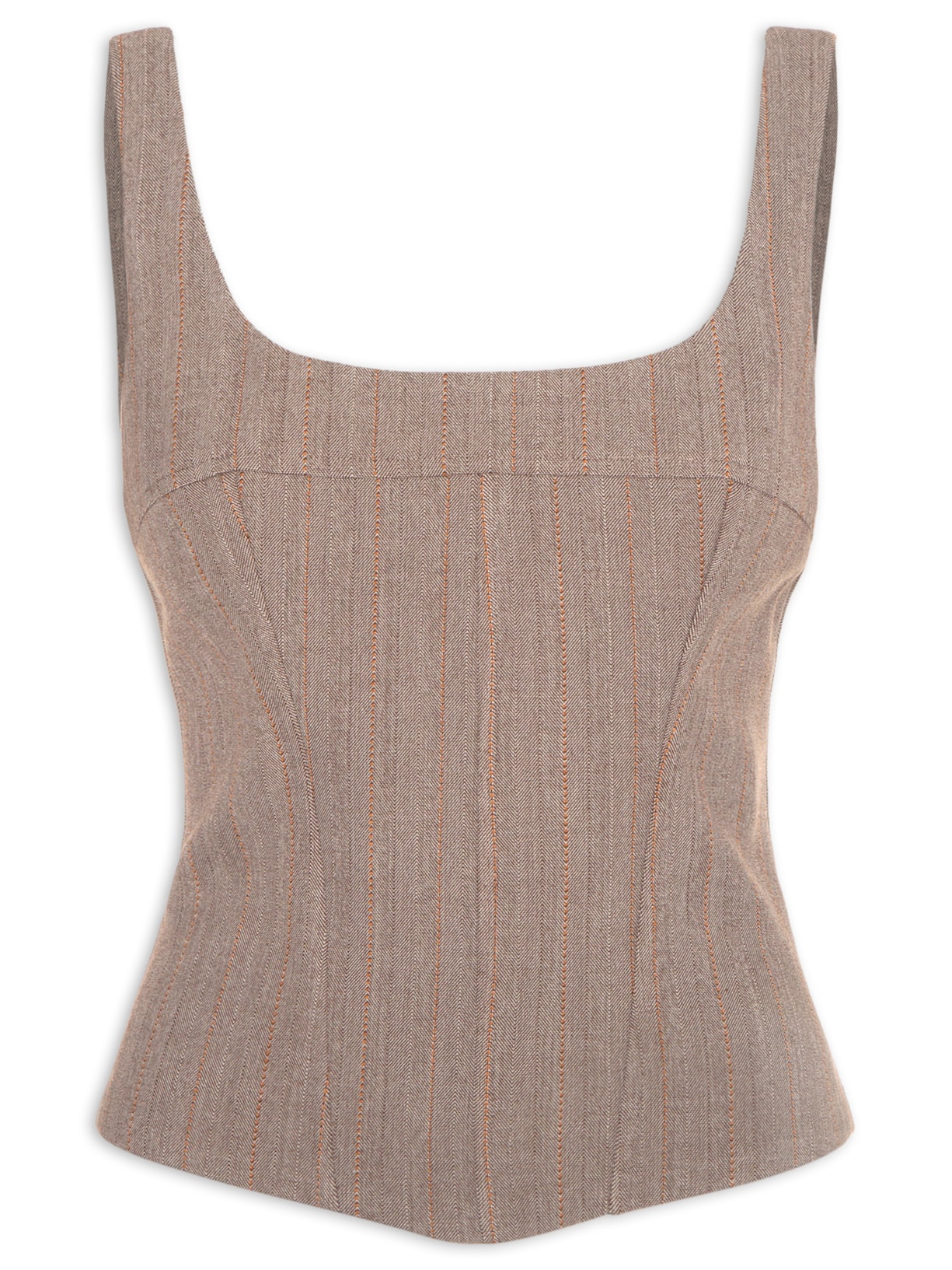 Corset Com Alça - Marrom