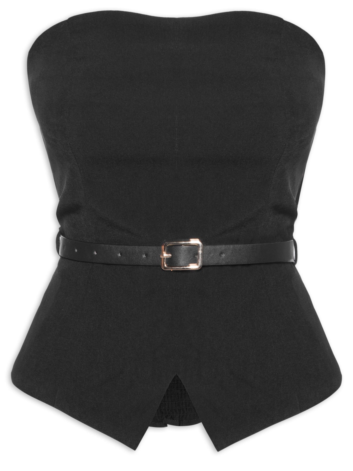 Corset Com Cinto Removível - Preto
