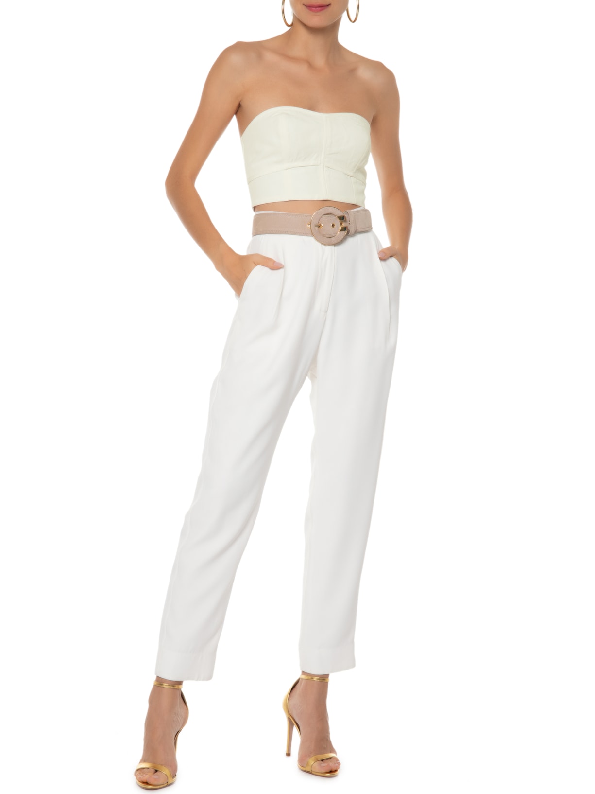 Corset Danny Linho Off White Bo.bô