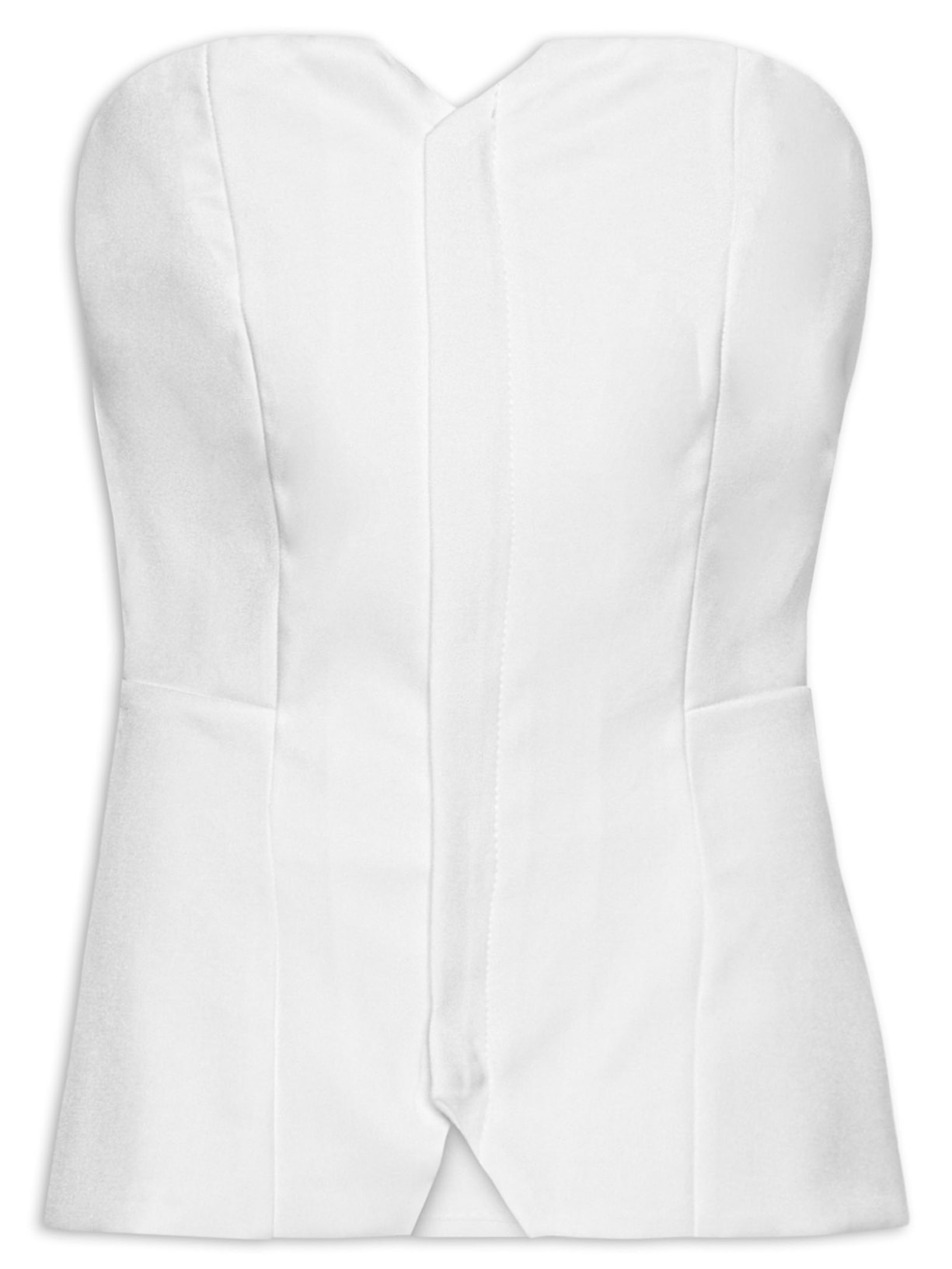 Corset Feminino Alfaiataria - Branco