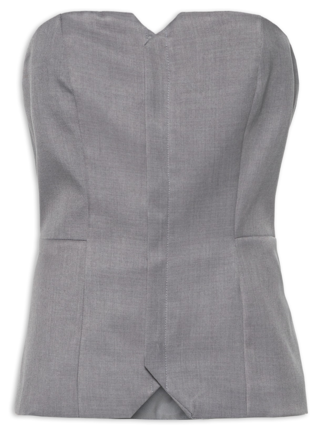 Corset Feminino Alfaiataria - Cinza