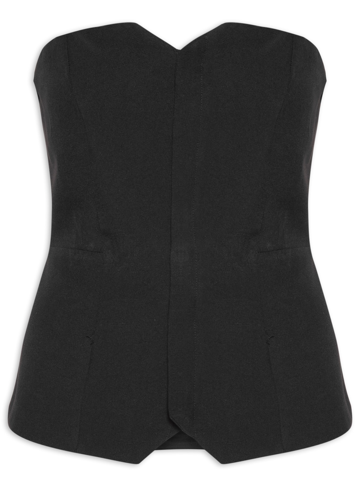 Corset Feminino Alfaiataria - Preto