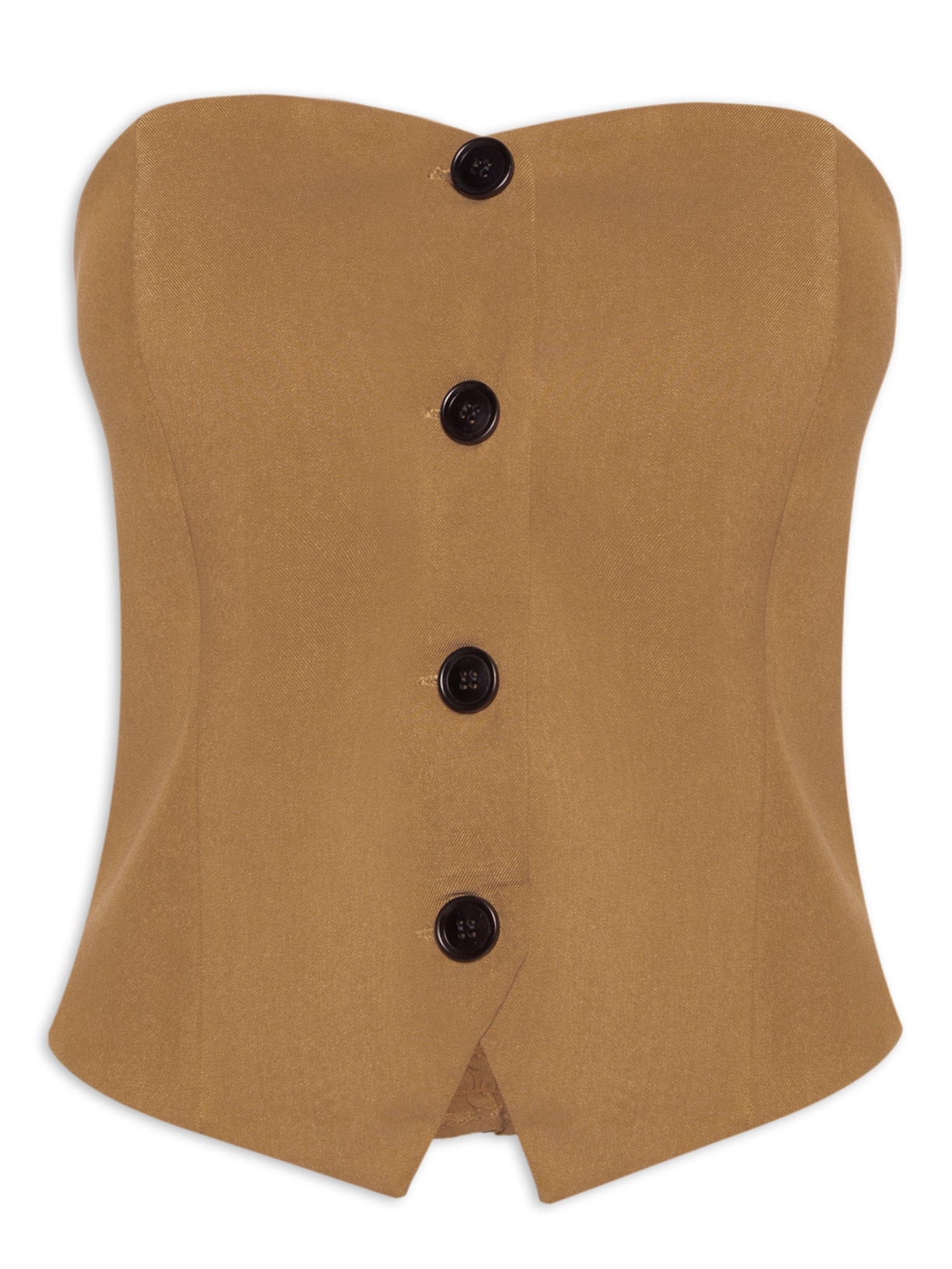 Corset Feminino Sem Alça - Marrom