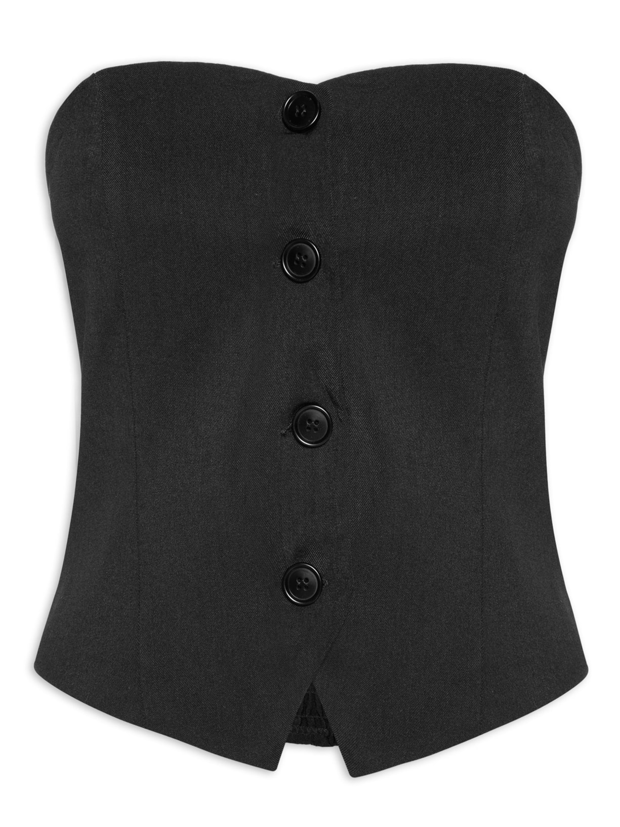 Corset Feminino Sem Alça - Preto
