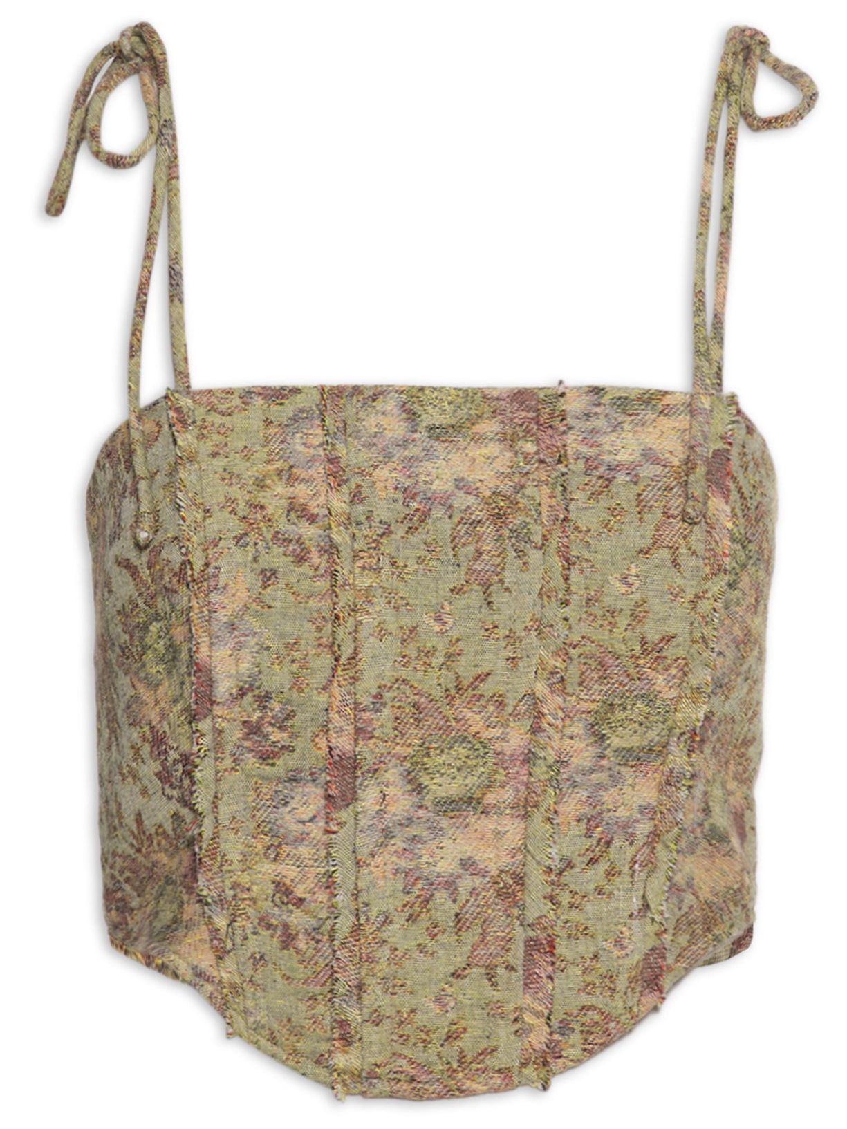 Corset Jacquard - Verde