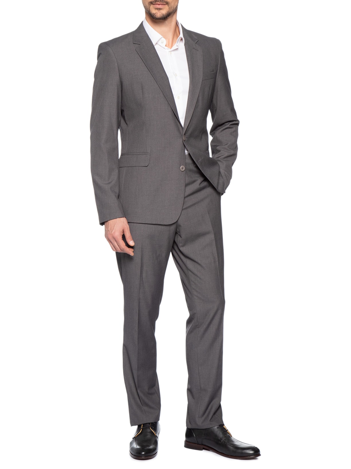 Costume Masculina Essentials Slim Cinza Calvin Klein