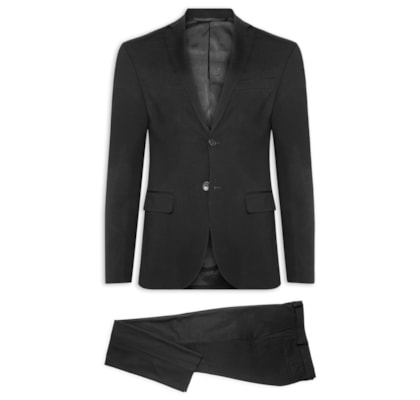 Costume Masculino Alfaiataria Formal - Preto