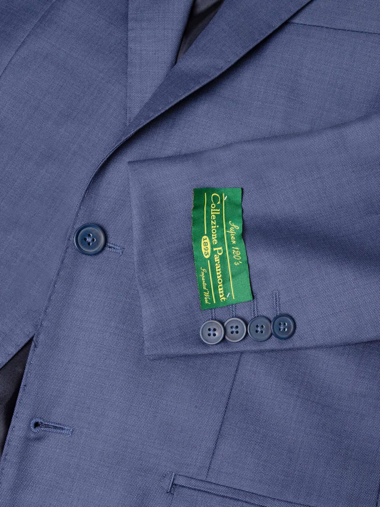 Costume Masculino Cambraia 120 Forrado Azul Paramount Alfaiataria