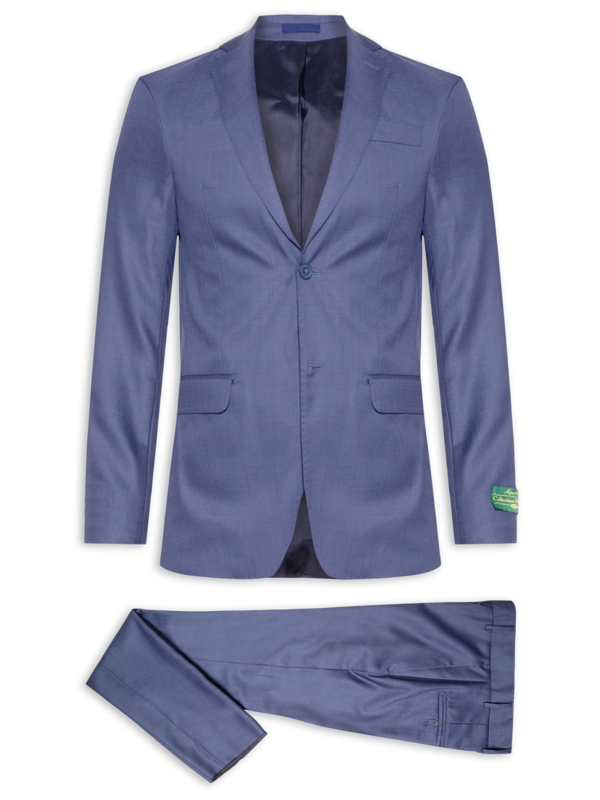 Costume Masculino Cambraia 120 Forrado Azul Paramount Alfaiataria