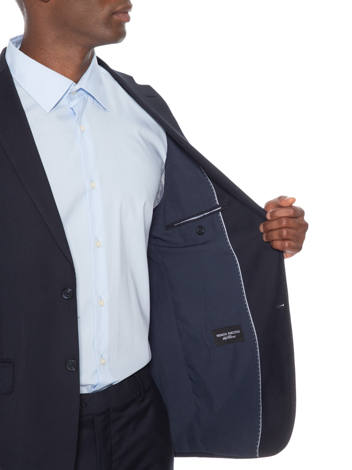 Costume Masculino Comfort Formal em Tencel Azul '2 Essential