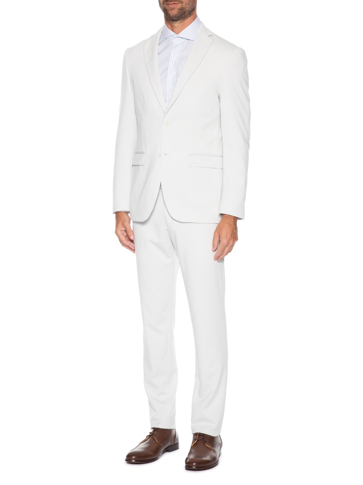 Costume Masculino Comfort Formal em Tencel – Cinza '2 Essential
