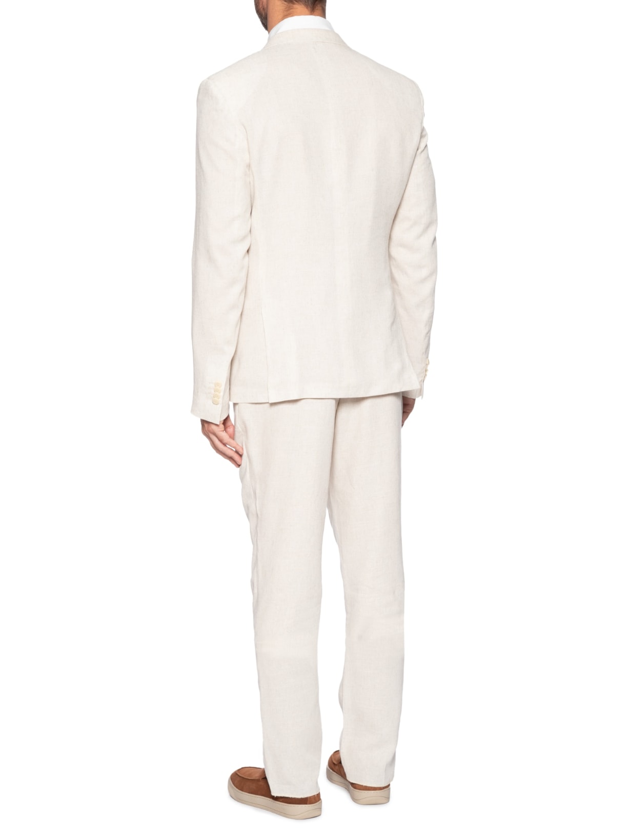 Costume Masculino De Linho Bege Calvin Klein - White Label