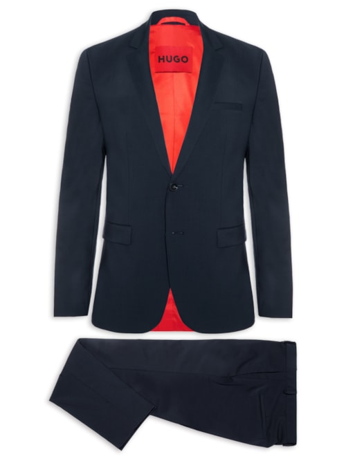Costume Masculino Extra Slim Fit -Azul