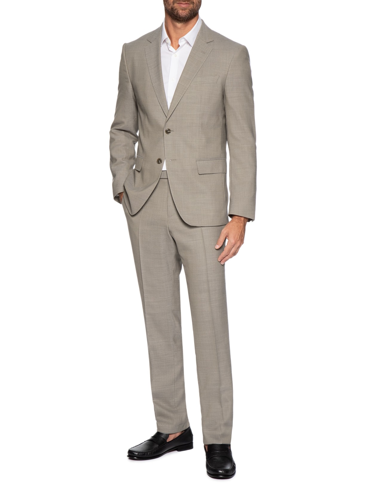 Costume Masculino H-Huge 2 Peças Bege Boss