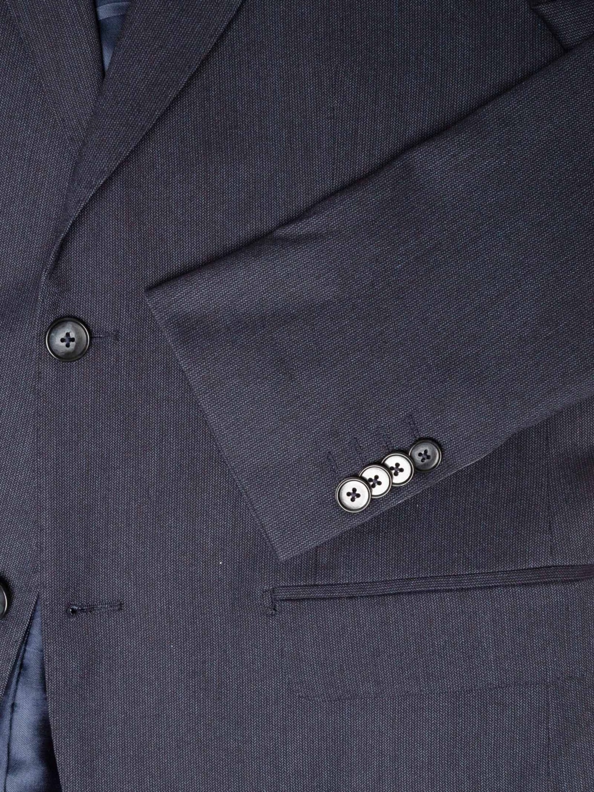 Costume Masculino Misto Viscose Liso Azul Oficina Reserva