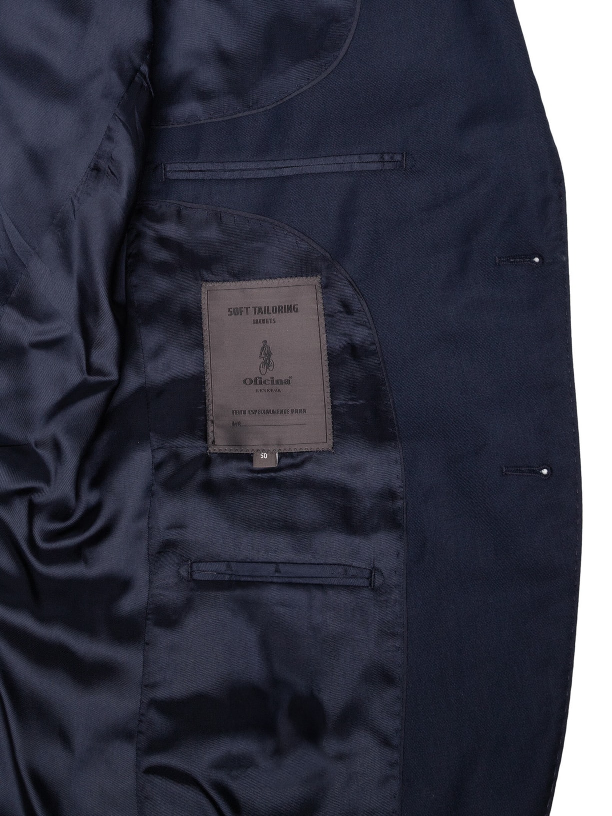 Costume Masculino Modena Liso Azul Oficina Reserva