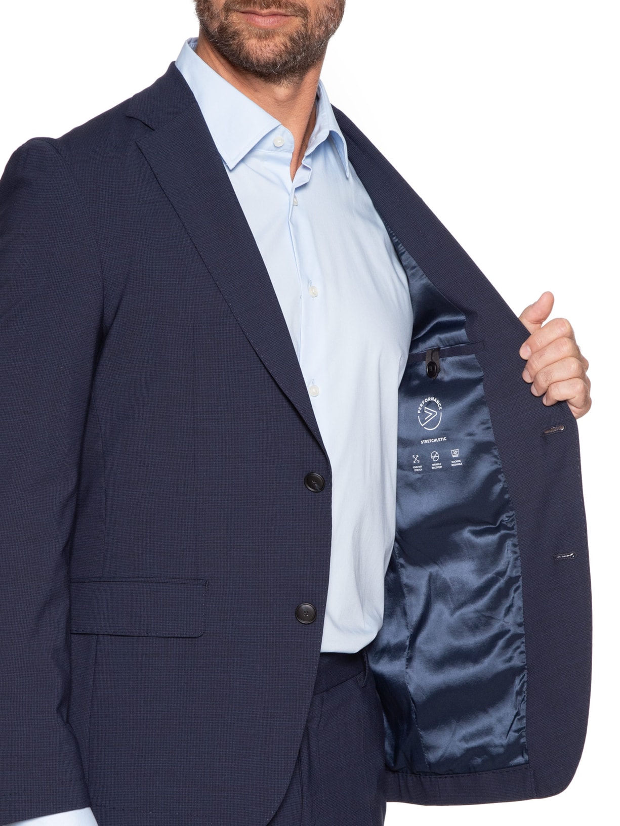 Costume Masculino  P-Hge 2 Peças Azul Boss