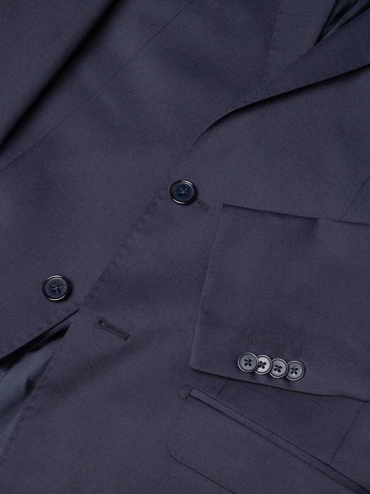 Costume Masculino Polilã Liso Forrado Azul Paramount Alfaiataria