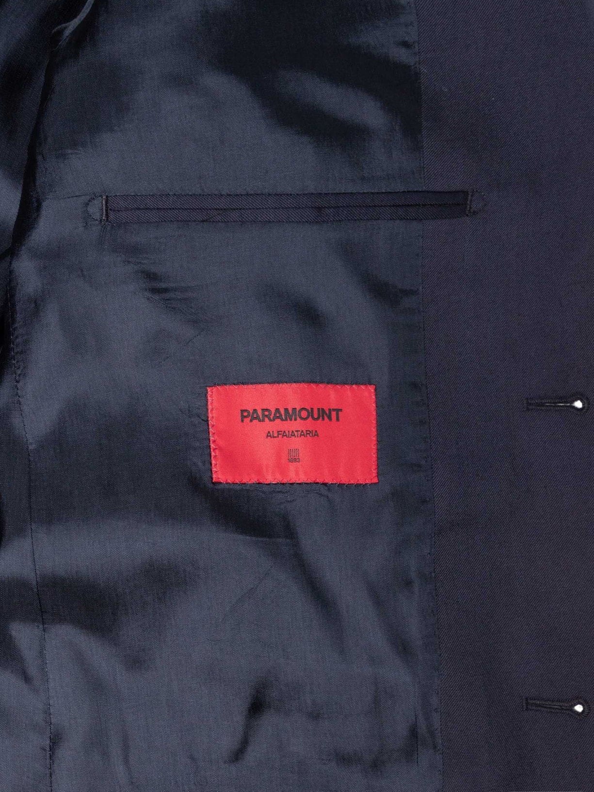 Costume Masculino Polilã Liso Forrado Azul Paramount Alfaiataria