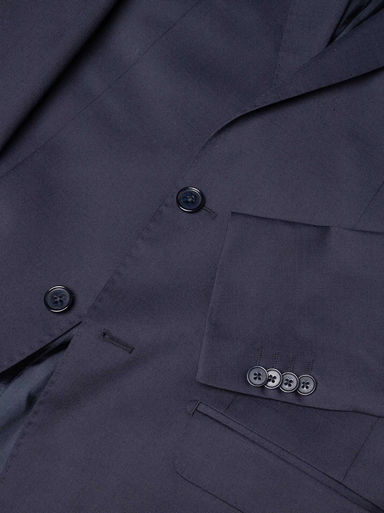 Costume Masculino Polilã Liso Forrado Azul Paramount Alfaiataria