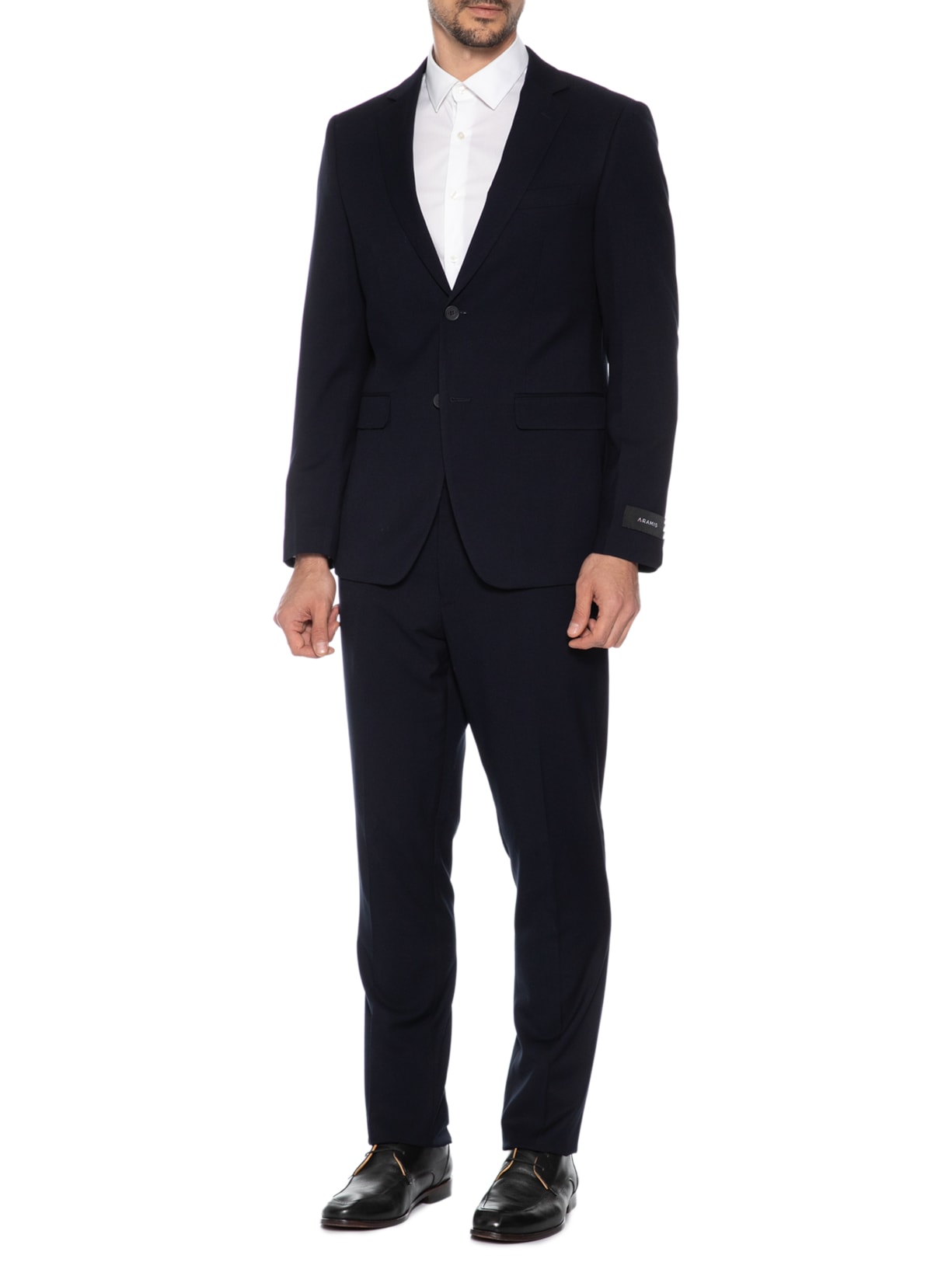 Costume Masculino Regular Em Poliviscose Azul Aramis