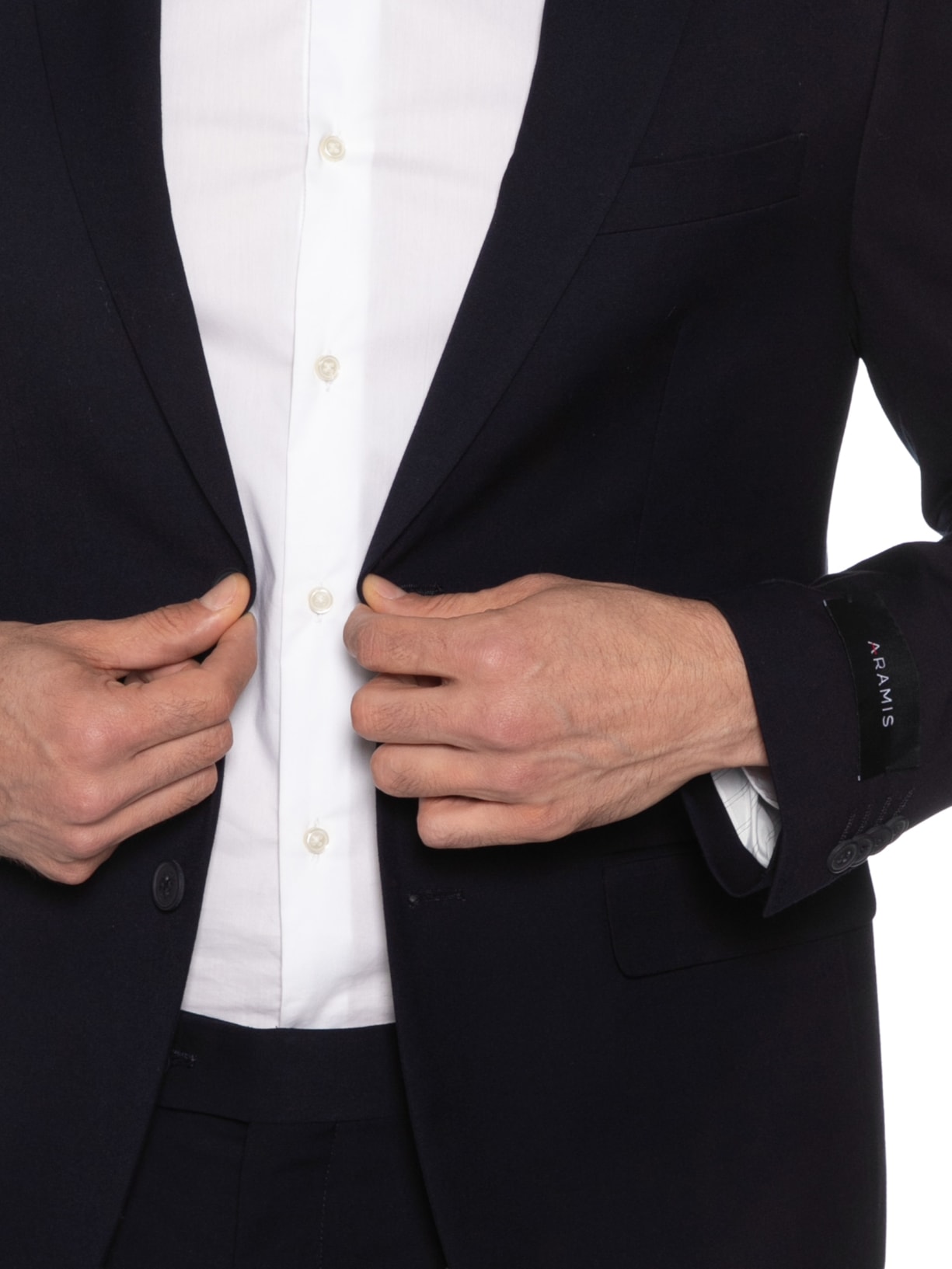 Costume Masculino Regular Em Poliviscose Azul Aramis