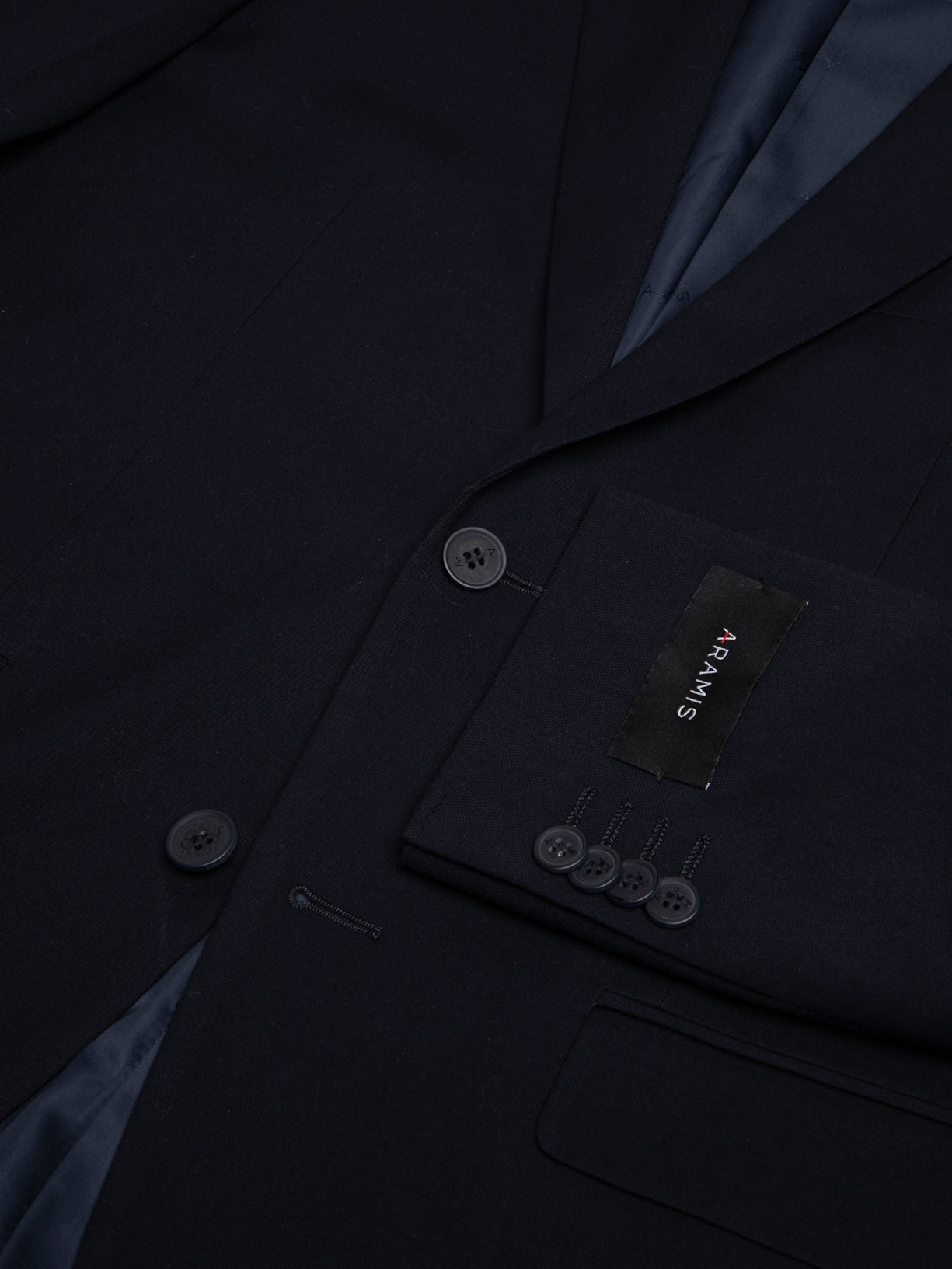 Costume Masculino Regular Em Poliviscose Azul Aramis