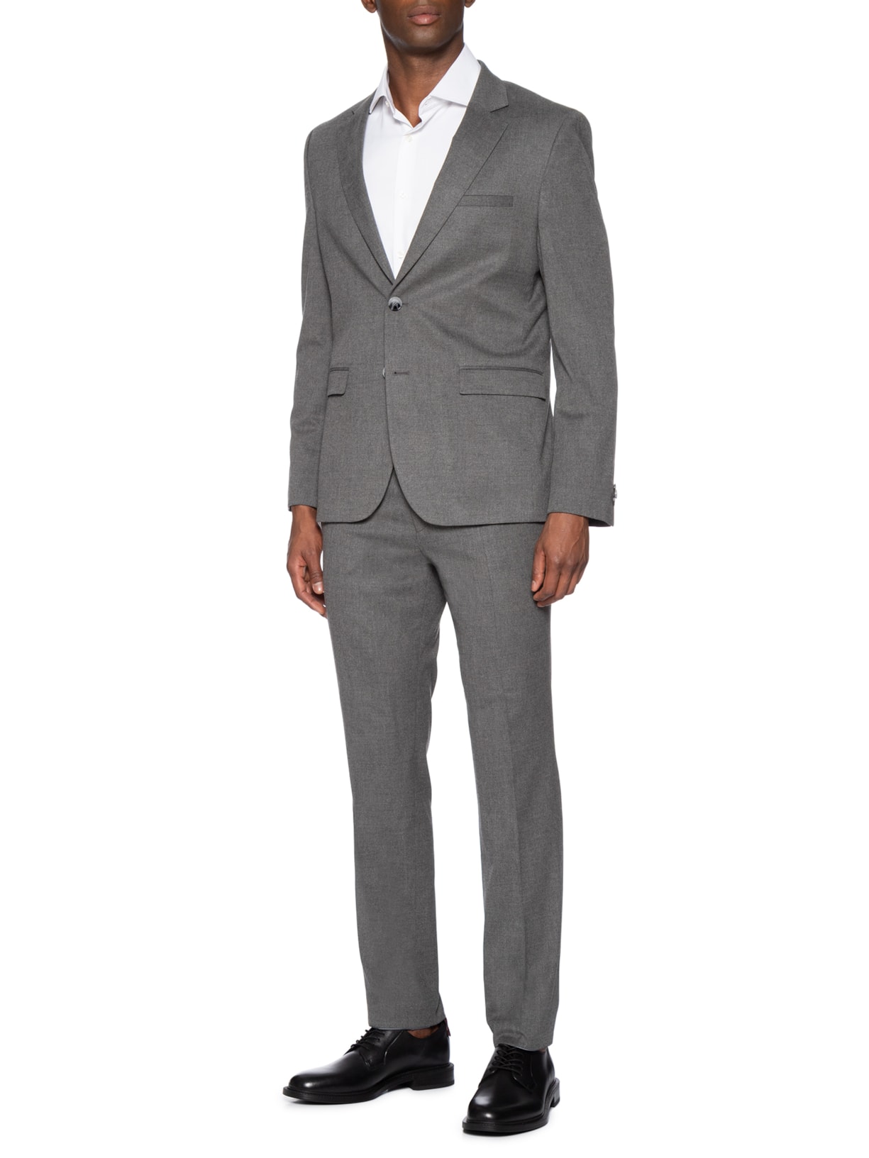 Costume Masculino Slim Fit Arti-Hesten 253X Cinza Hugo