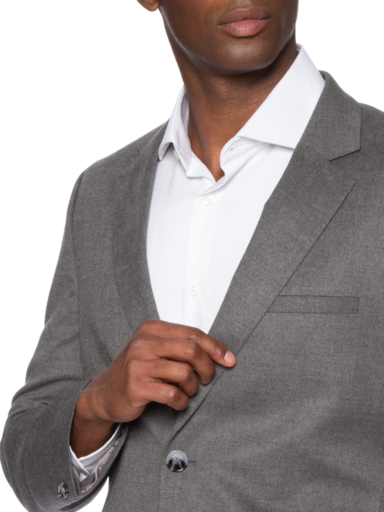 Costume Masculino Slim Fit Arti-Hesten 253X Cinza Hugo