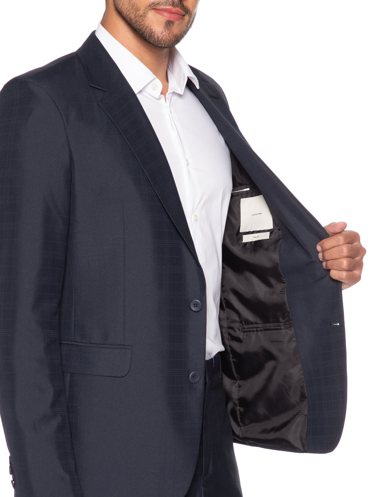 Costume Masculino Slim Pv Azul Calvin Klein - White Label