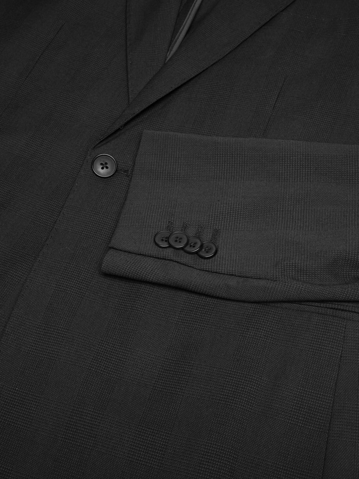 Costume Masculino Social Ponto Palito Slim Preto '2 Essential