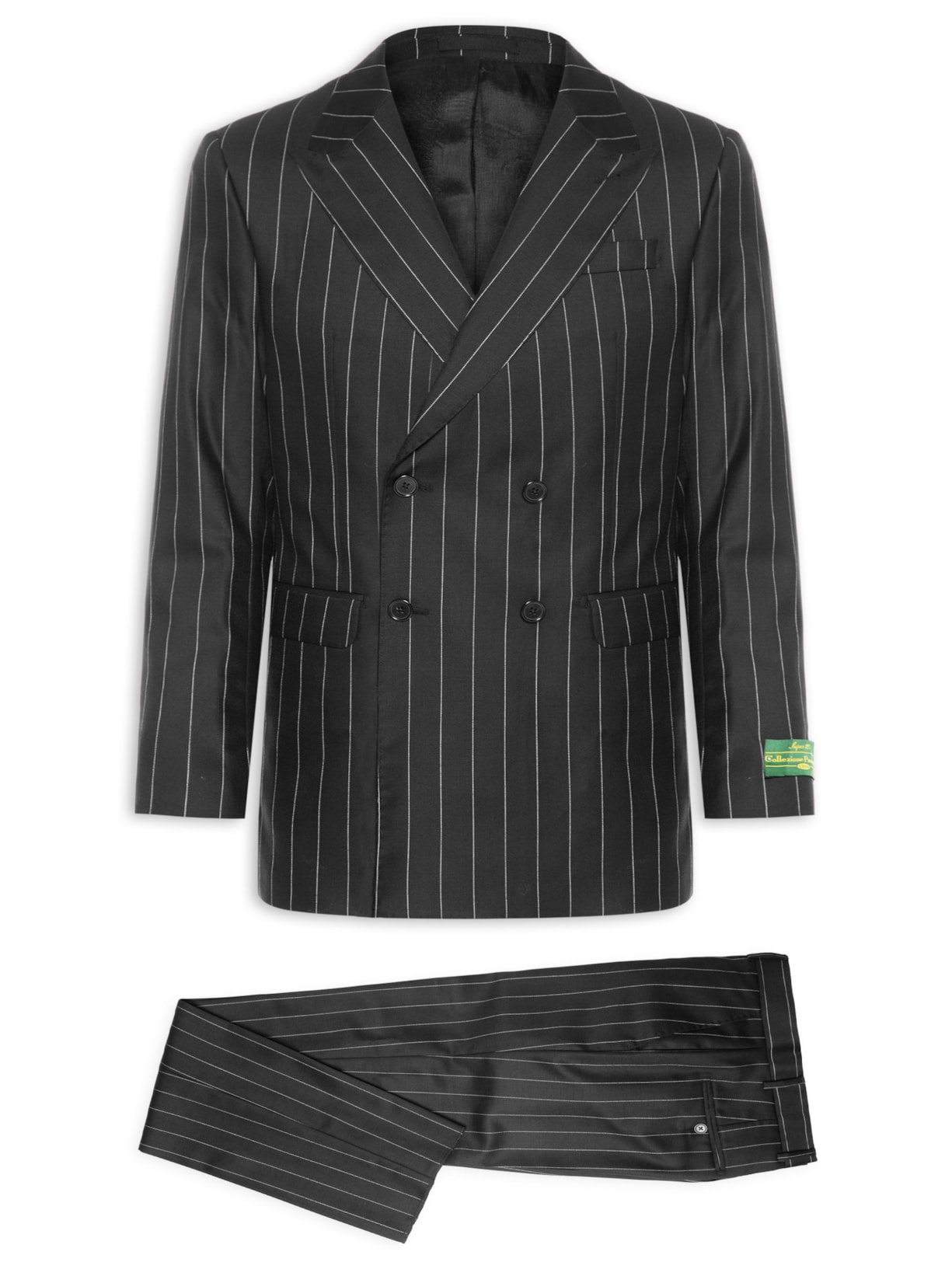 Costume Masculino Super 120 Double Breasted Forrado – Preto