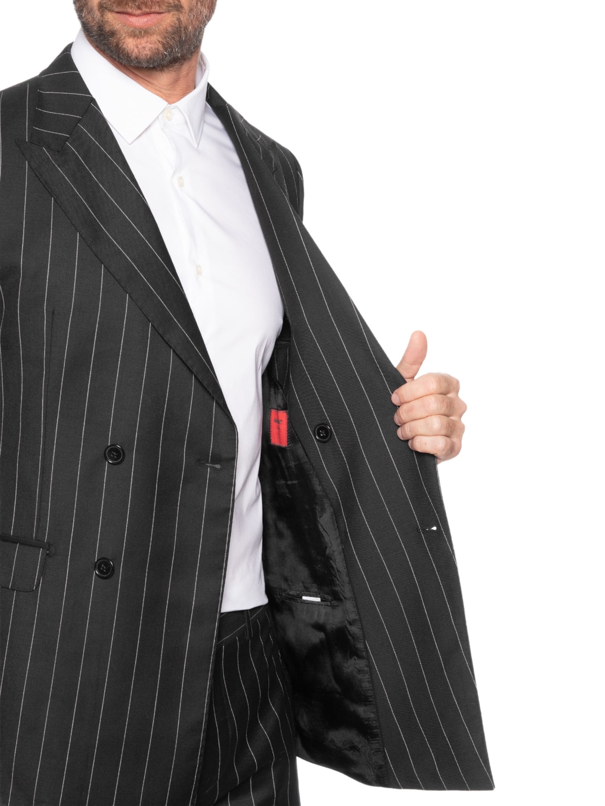 Costume Masculino Super 120 Double Breasted Forrado – Preto Paramount Alfaiataria