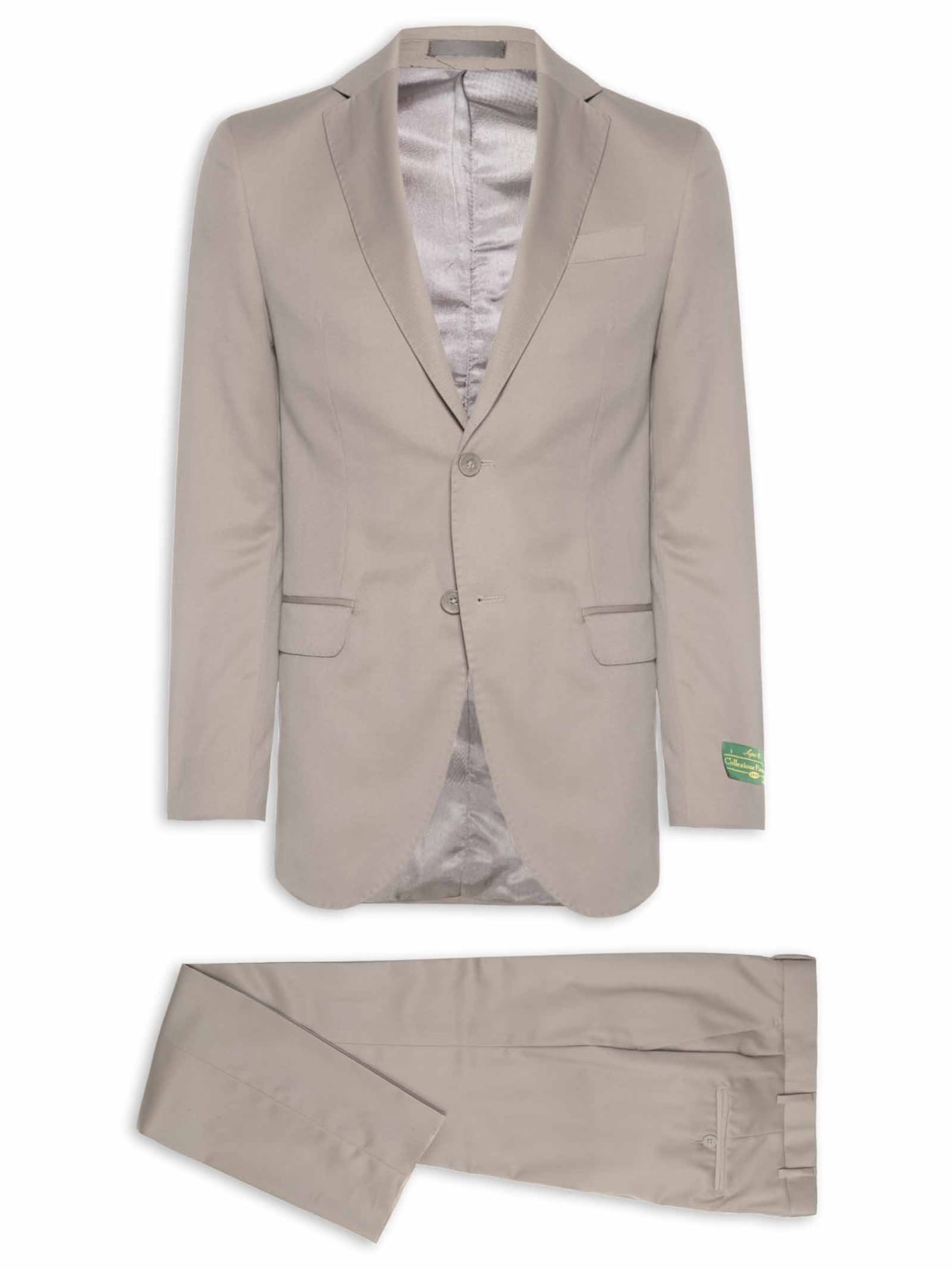 Costume Masculino Super 120 Liso Forrado Bege Paramount Alfaiataria