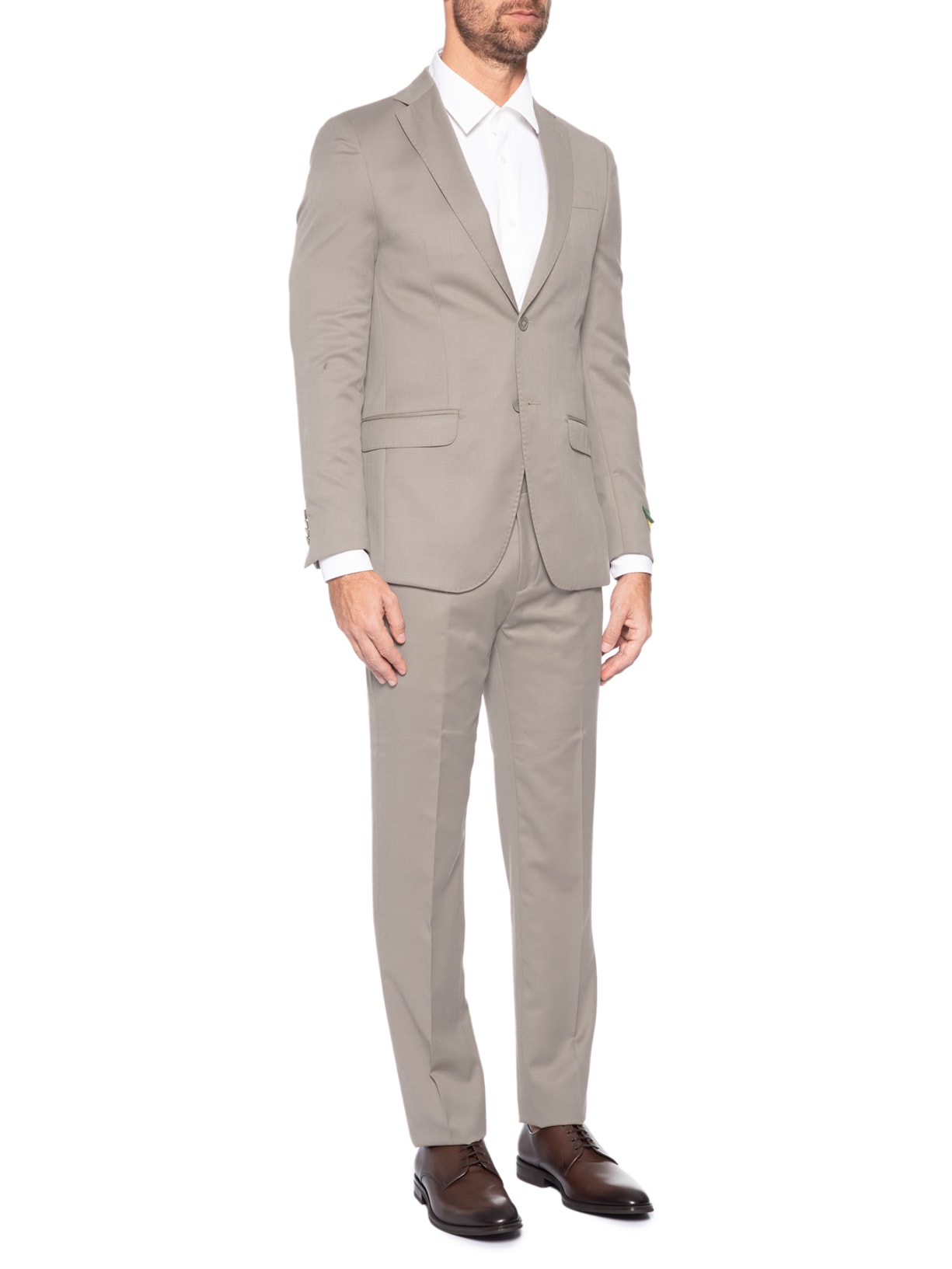 Costume Masculino Super 120 Liso Forrado Bege Paramount Alfaiataria