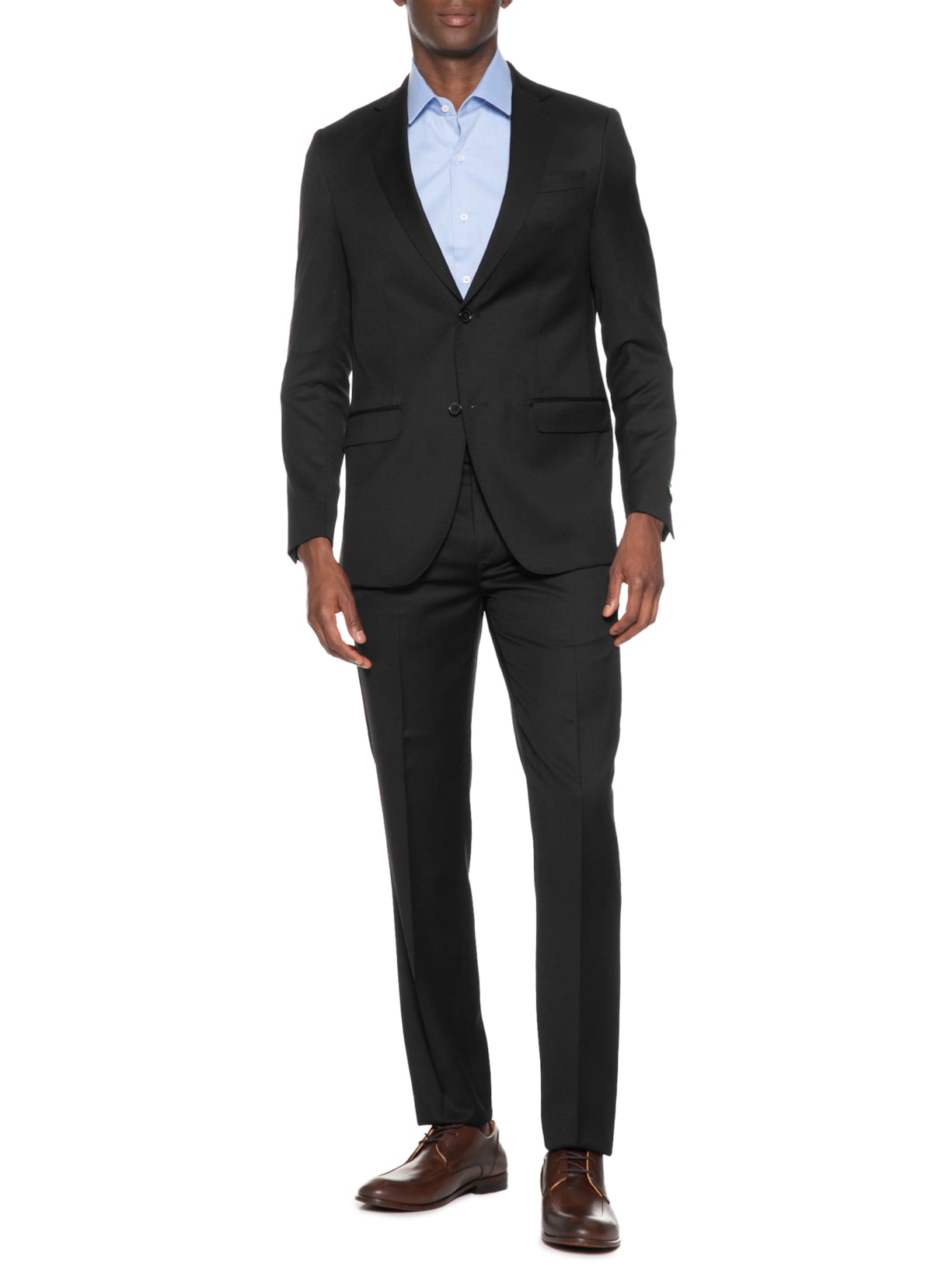 Costume Masculino Super 120 Liso Forrado Preto Paramount Alfaiataria