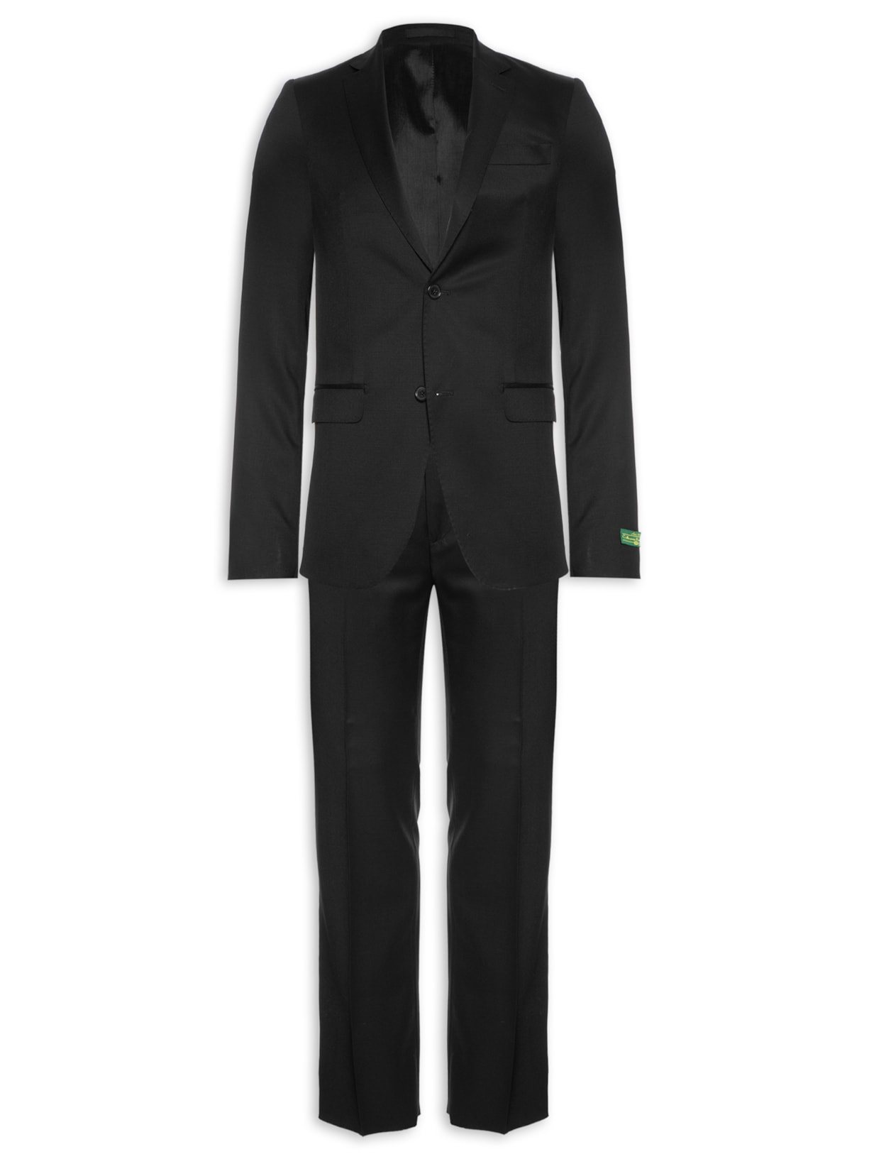 Costume Masculino Super 120 Liso Forrado - Preto