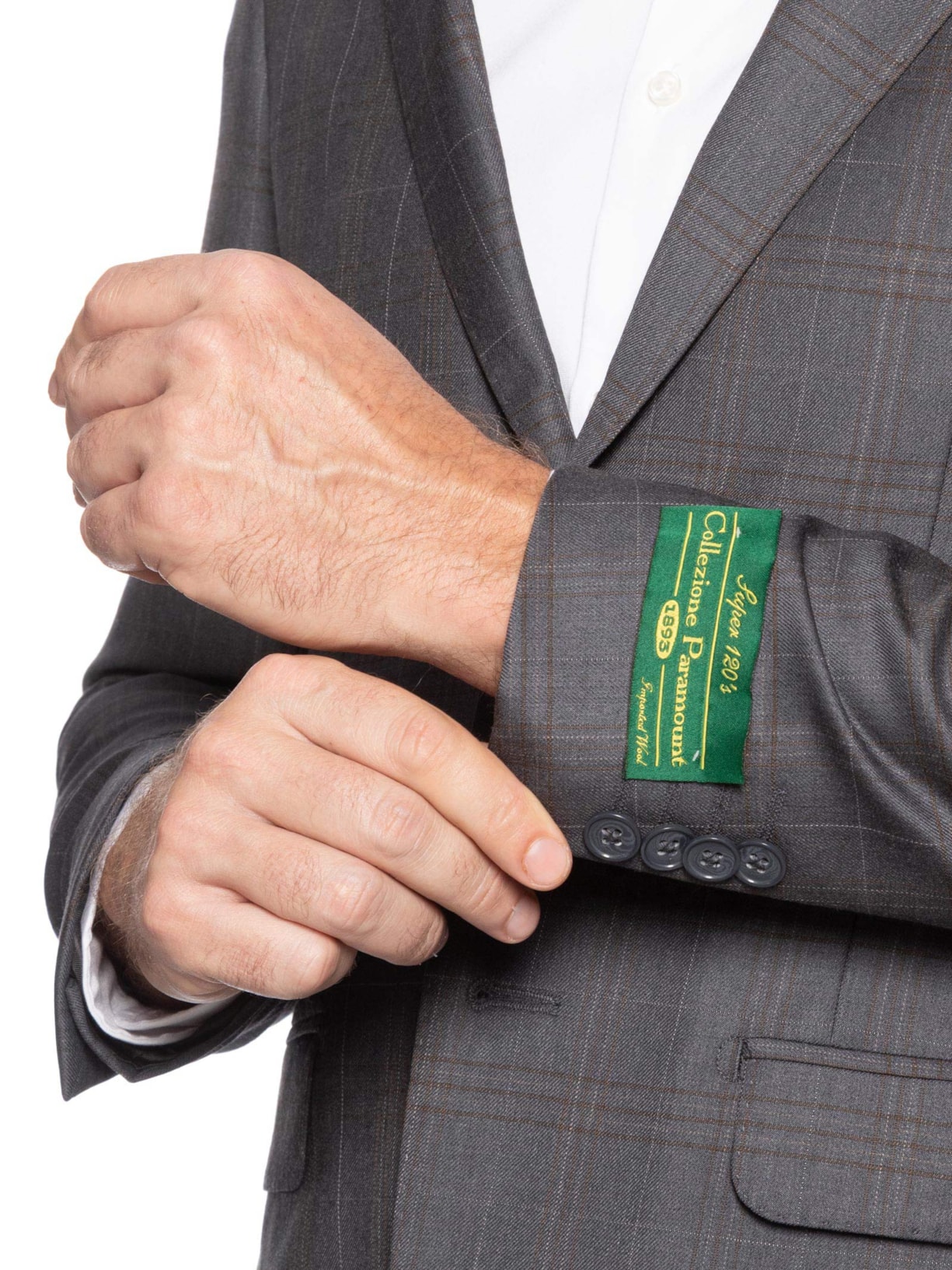 Costume Masculino Super 120 Padronado Forrado Cinza Paramount Alfaiataria