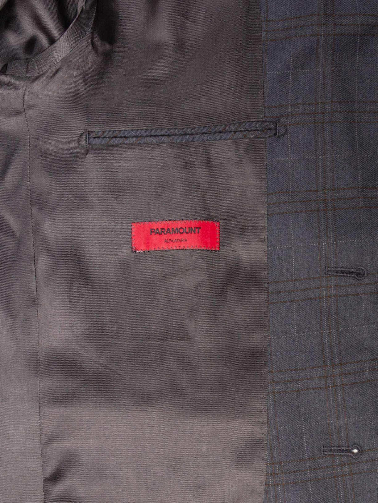 Costume Masculino Super 120 Padronado Forrado Cinza Paramount Alfaiataria