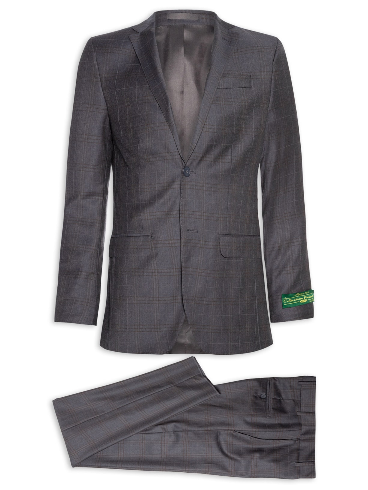 Costume Masculino Super 120 Padronado Forrado Cinza Paramount Alfaiataria
