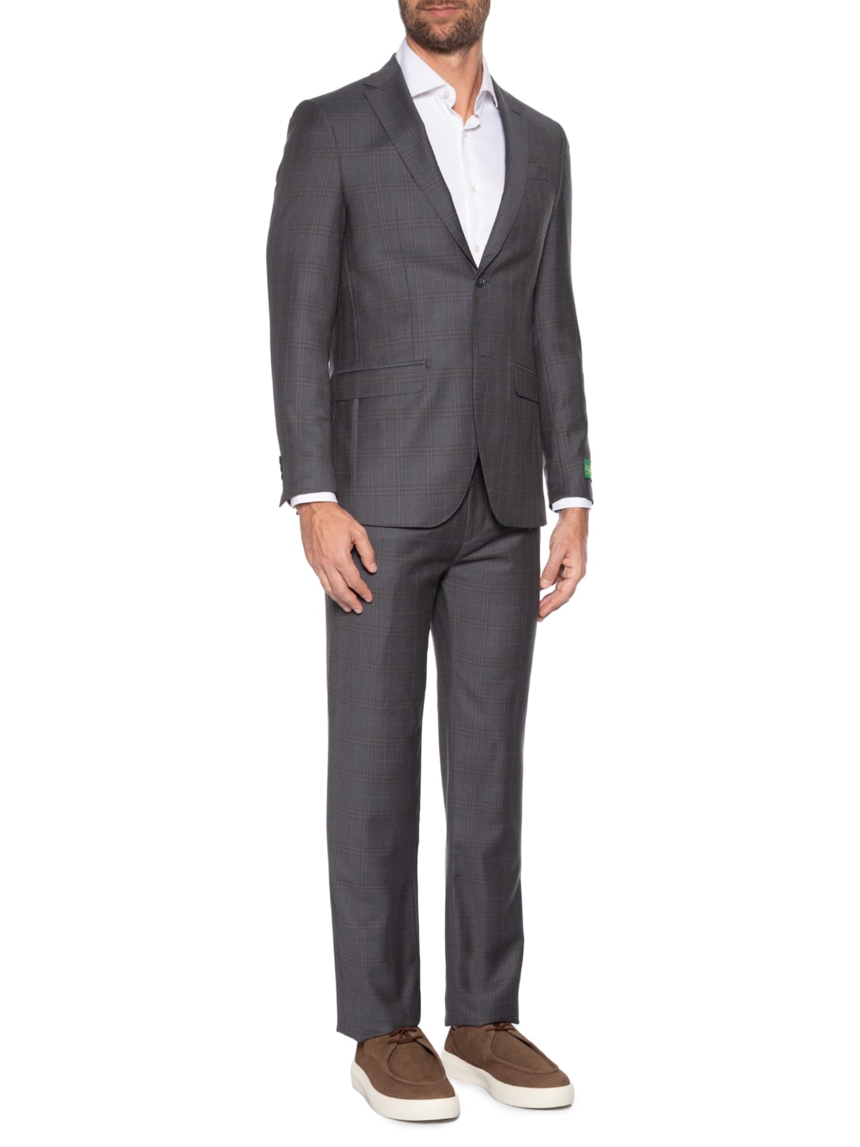 Costume Masculino Super 120 Padronado Forrado Cinza Paramount Alfaiataria