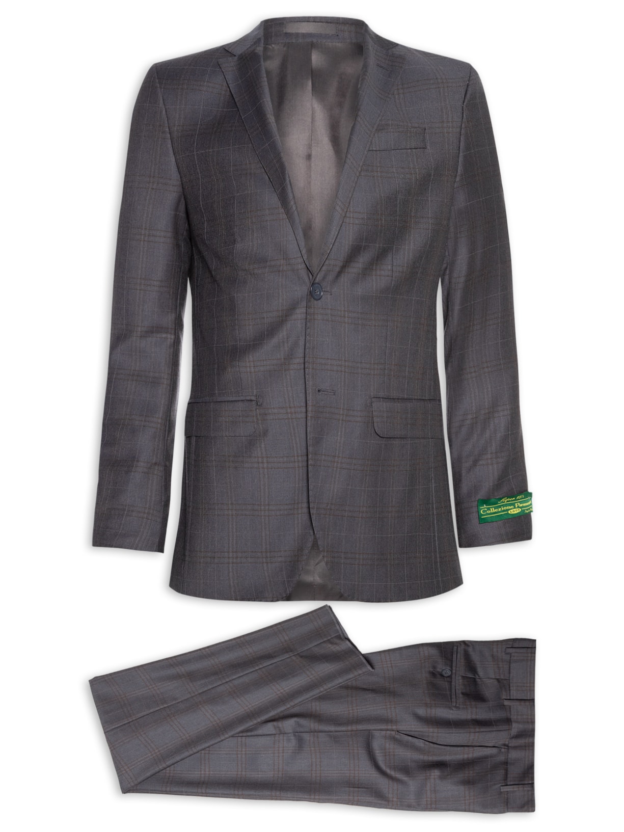 Costume Masculino Super 120 Padronado Forrado Cinza Paramount Alfaiataria
