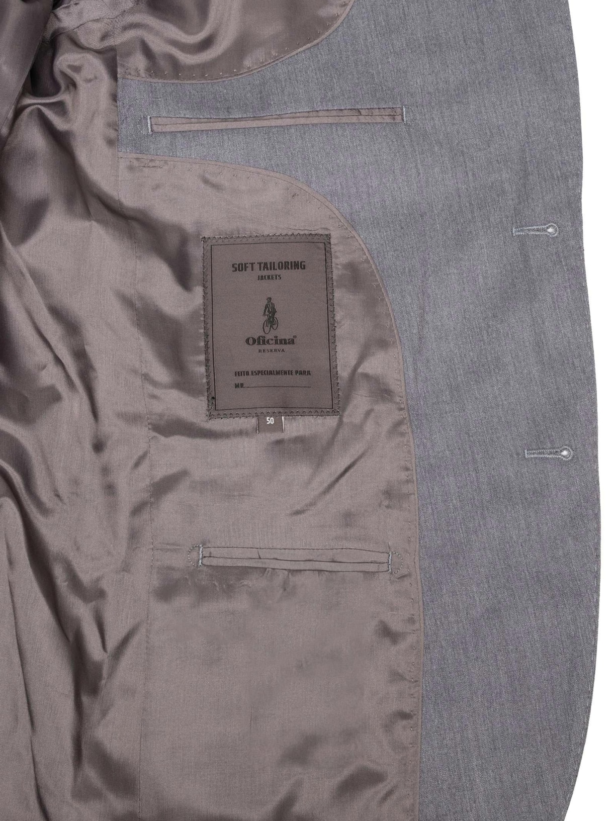 Costume Masculino Turim Cinza Oficina Reserva