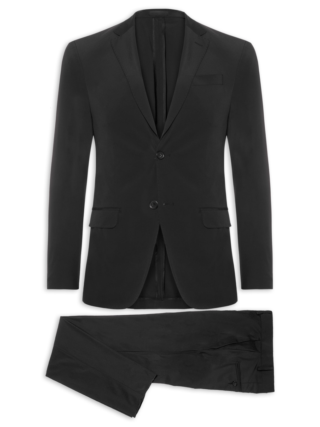 Costume Masculino Ultralight Sem Forro Preto Paramount Alfaiataria