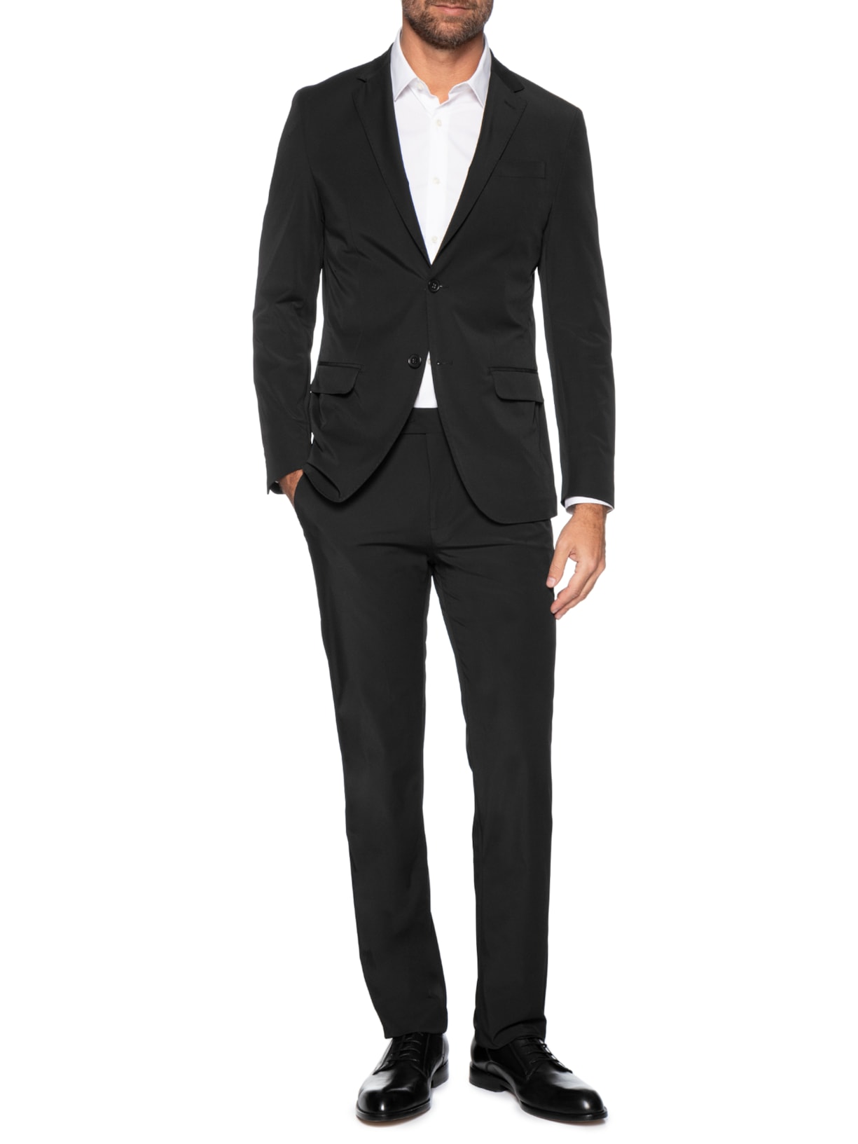 Costume Masculino Ultralight Sem Forro Preto Paramount Alfaiataria