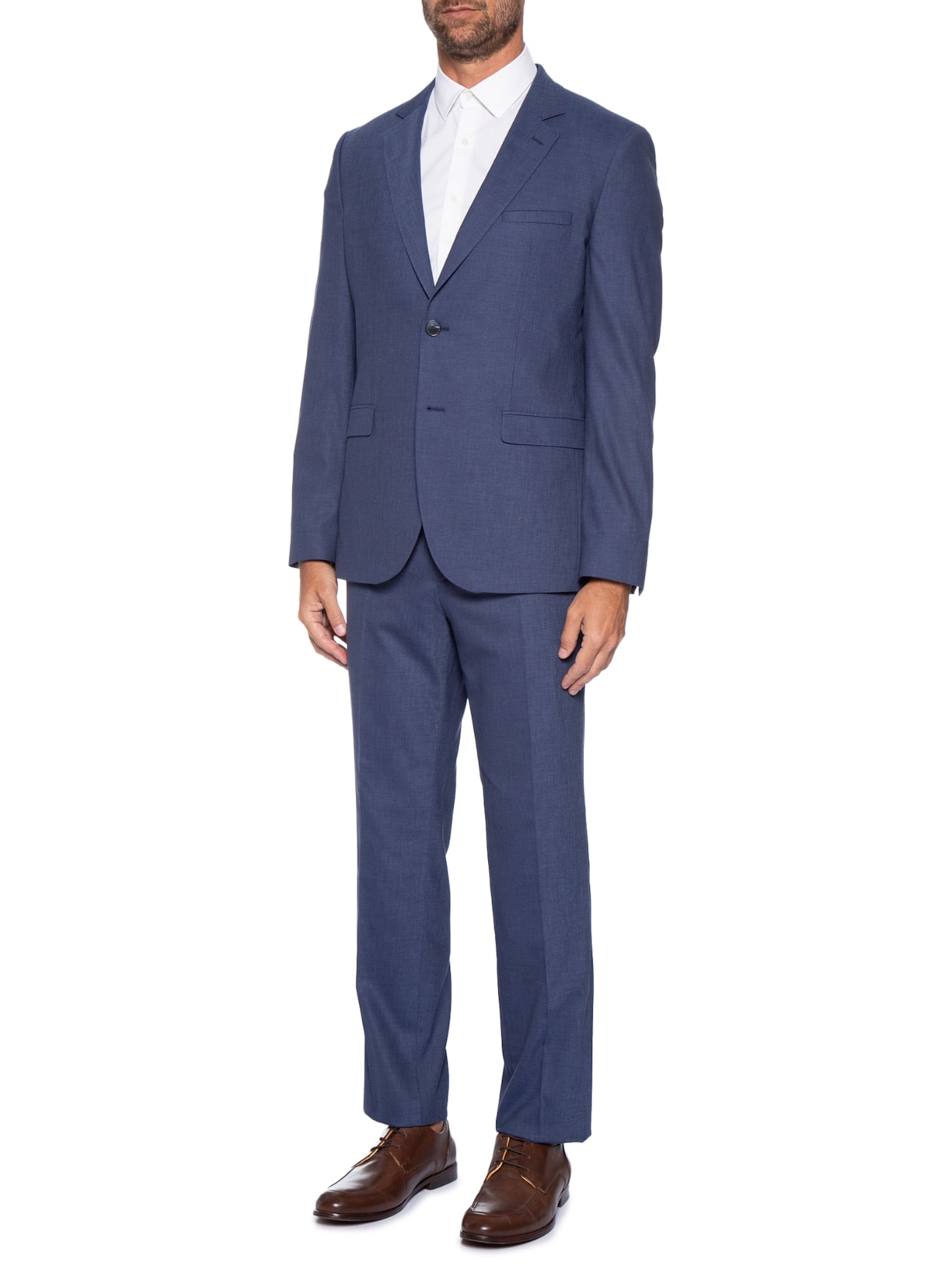 Costume Slim Masculino Arti-Hesten253X Azul Hugo