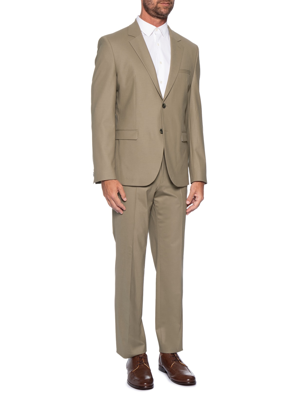 Costume Slim Masculino Arti-Hesten253X Bege Hugo