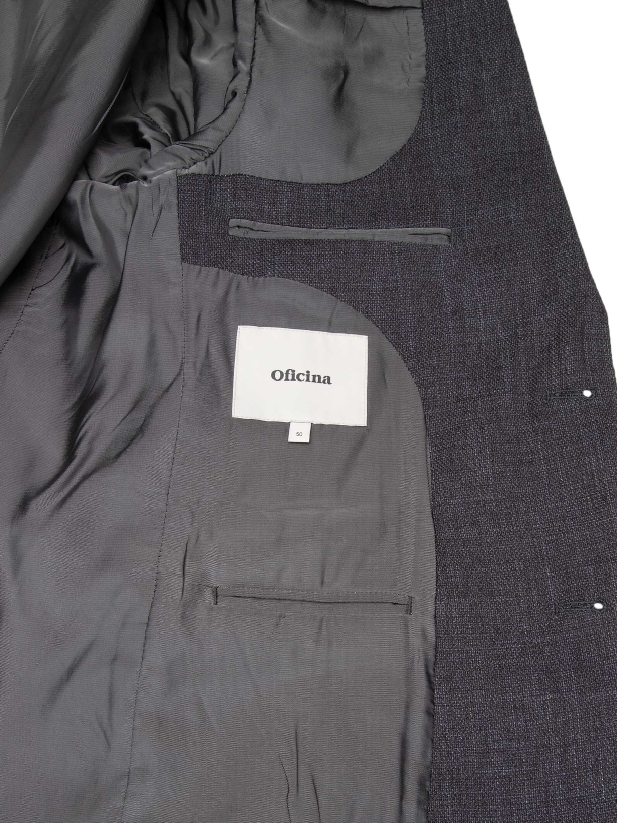 Costume Terno Masculino Falso Liso Cinza Oficina Reserva