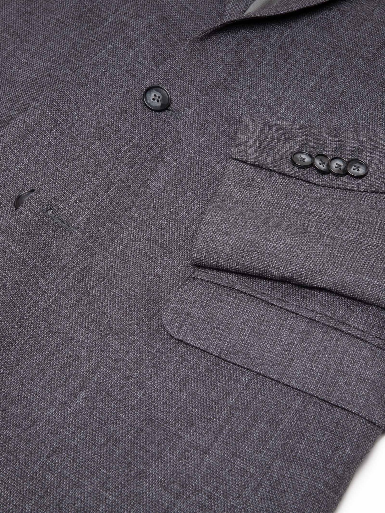 Costume Terno Masculino Falso Liso Cinza Oficina Reserva